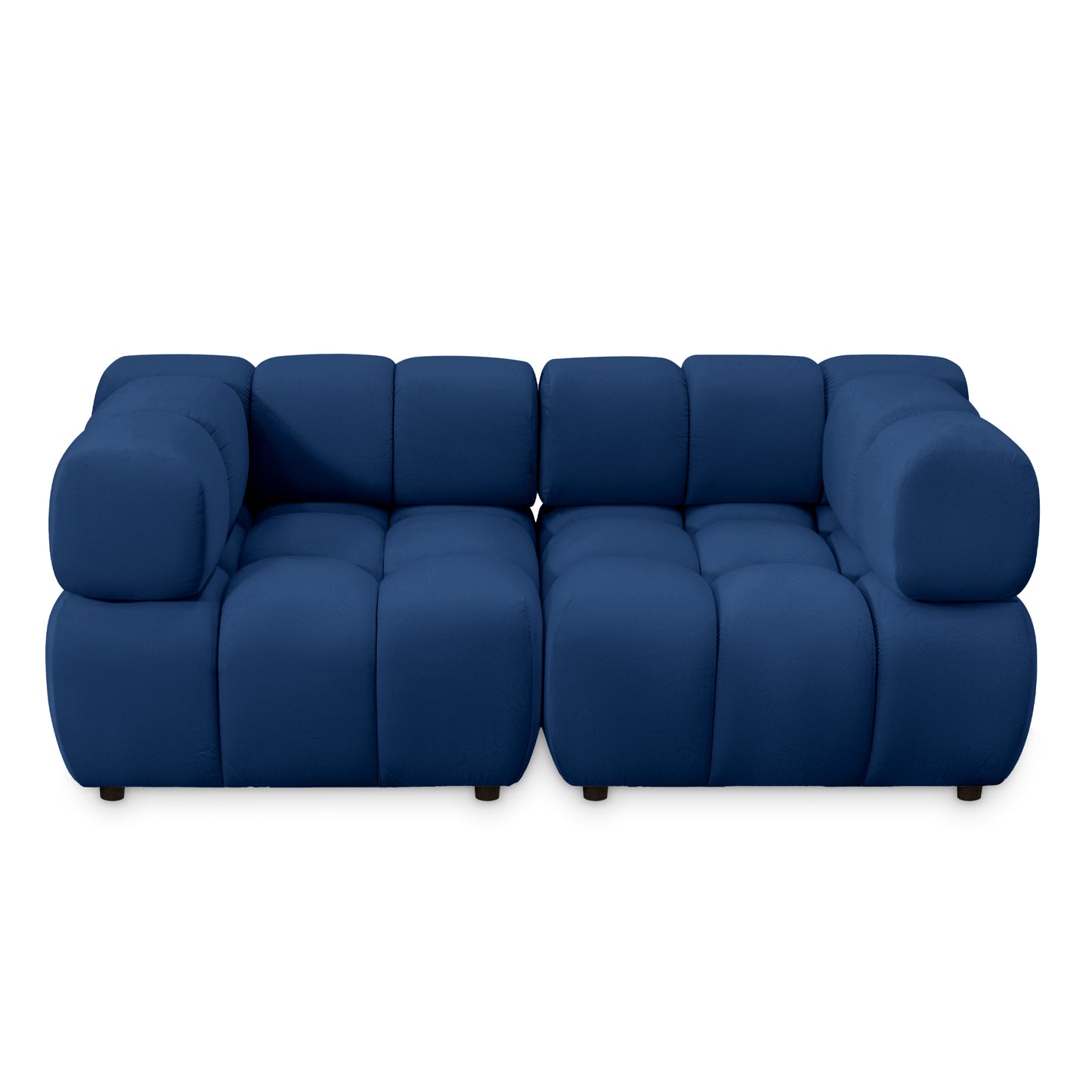 Sofa Tondo 3-Sitzer – Bluvel 86 dunkelblau