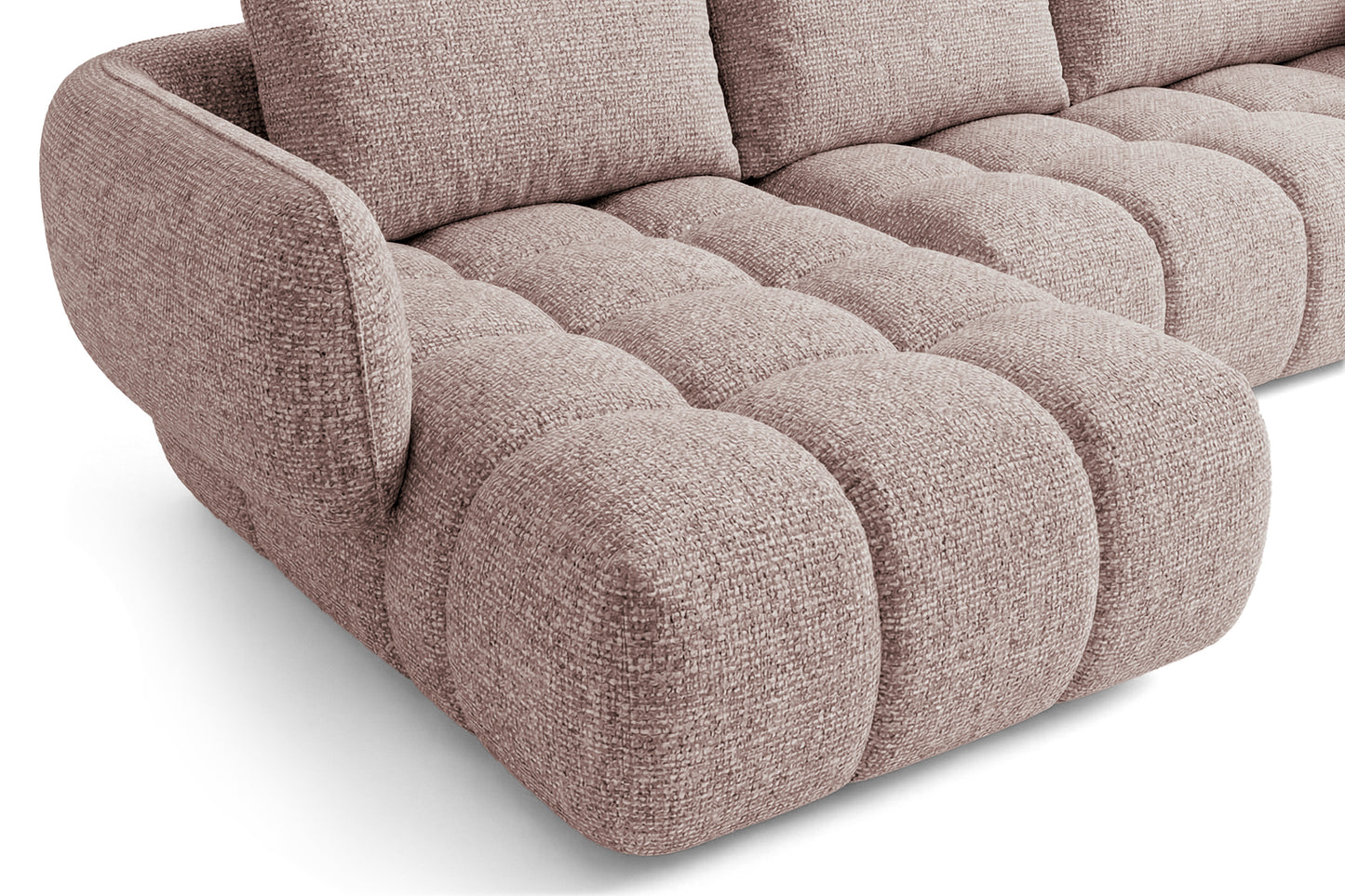 Lounge Ecksofa SAVIO - Puente 68 Altrosa links - 250x168 cm - Design Sofa HR