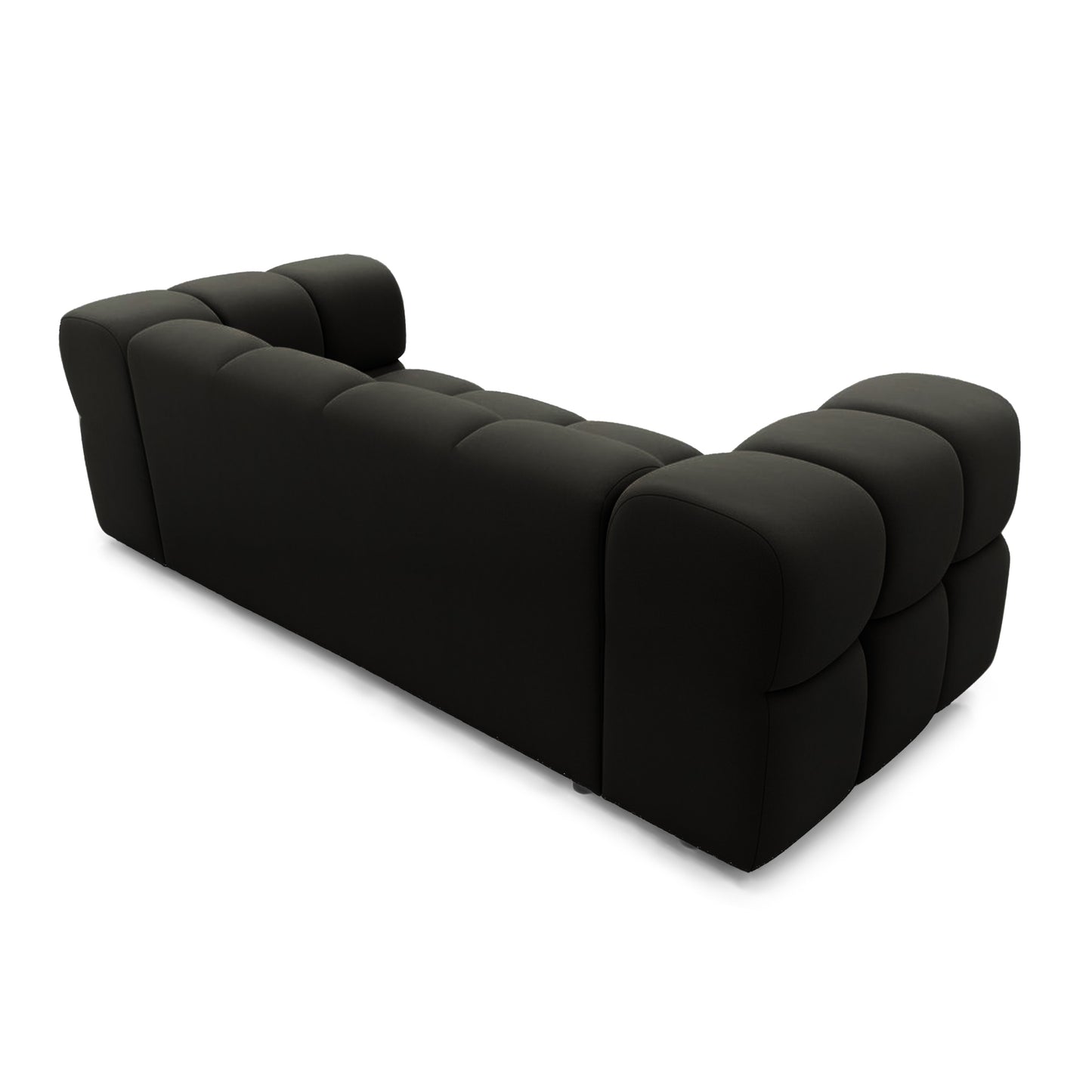 Sofa Tondo 3-Sitzer-Bluvel 19 schwarz