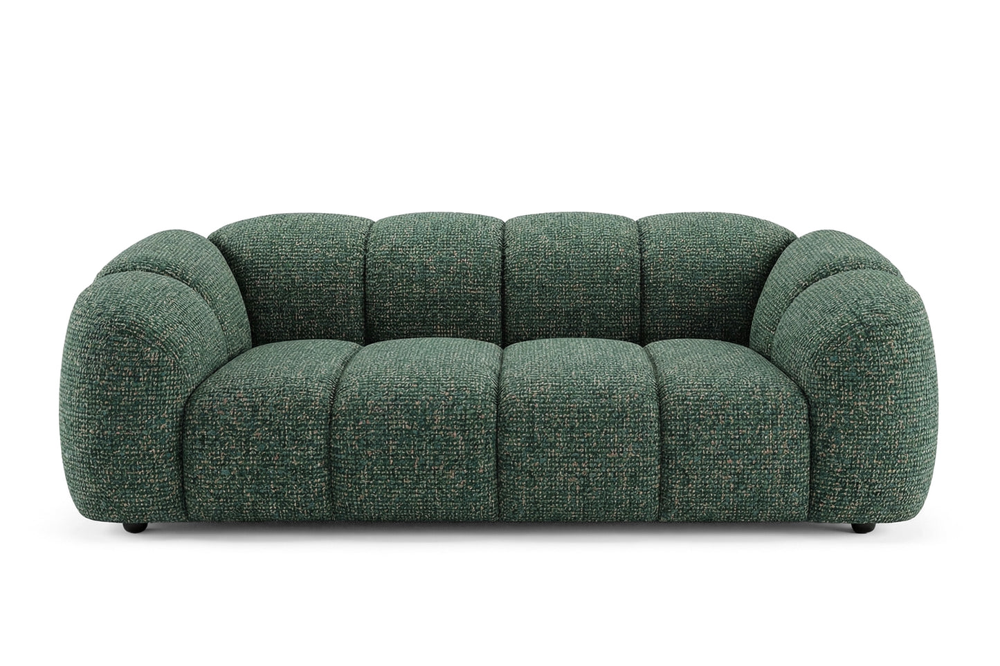Design-Sofa MALI 3-Sitzer Stoff Puente 37 Dunkelgrün – Cloud Design 240cm