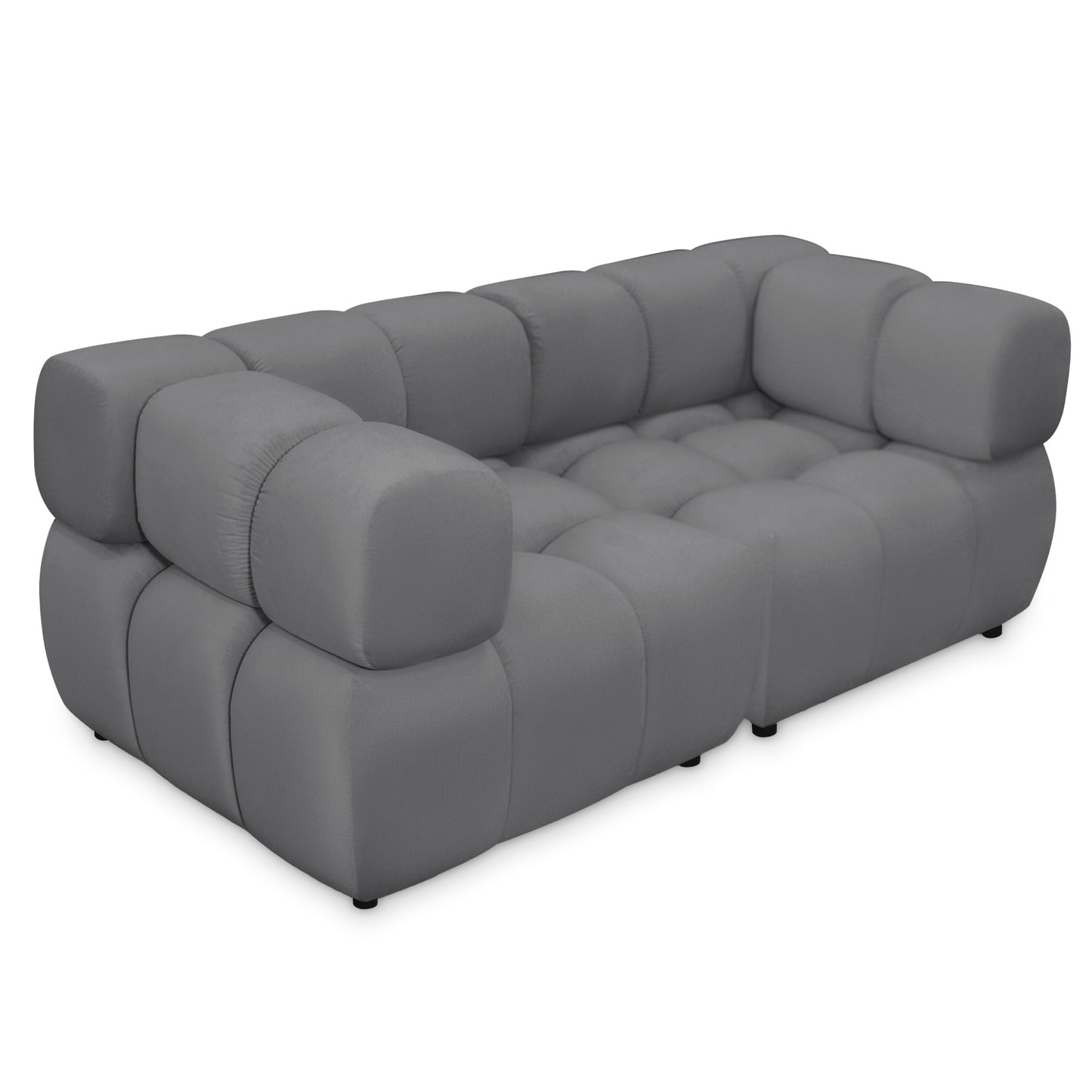 Sofa Tondo 3-Sitzer-Bluvel 14 grau