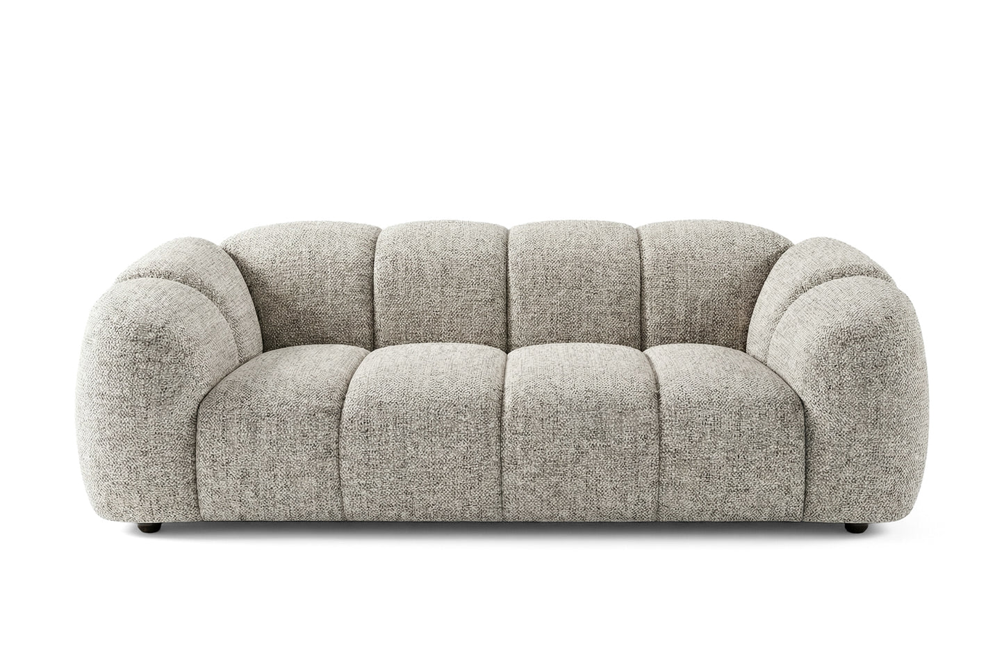 Design Sofa MALI 3-Sitzer Stoff Puente 06 Hellgrau – Cloud Design 240cm