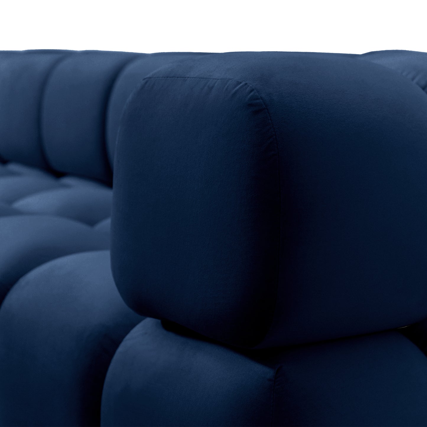 Sofa Tondo 3-Sitzer – Bluvel 86 dunkelblau