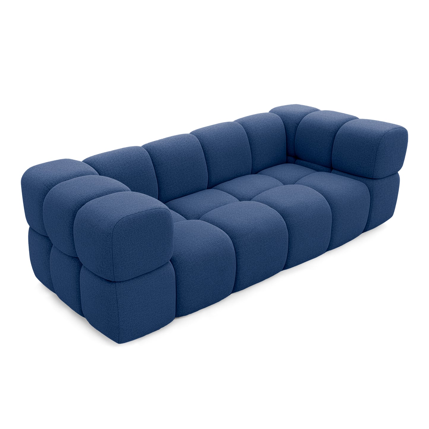 Sofa Tondo 3-Sitzer – Bluvel 86 dunkelblau