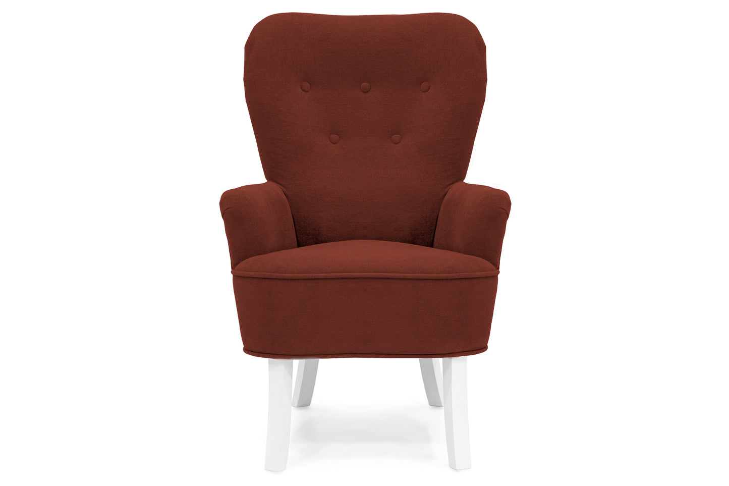 Retro-Sessel Sofiland Velo mit Veloursstoffbezug – Farbe Terrakotta
