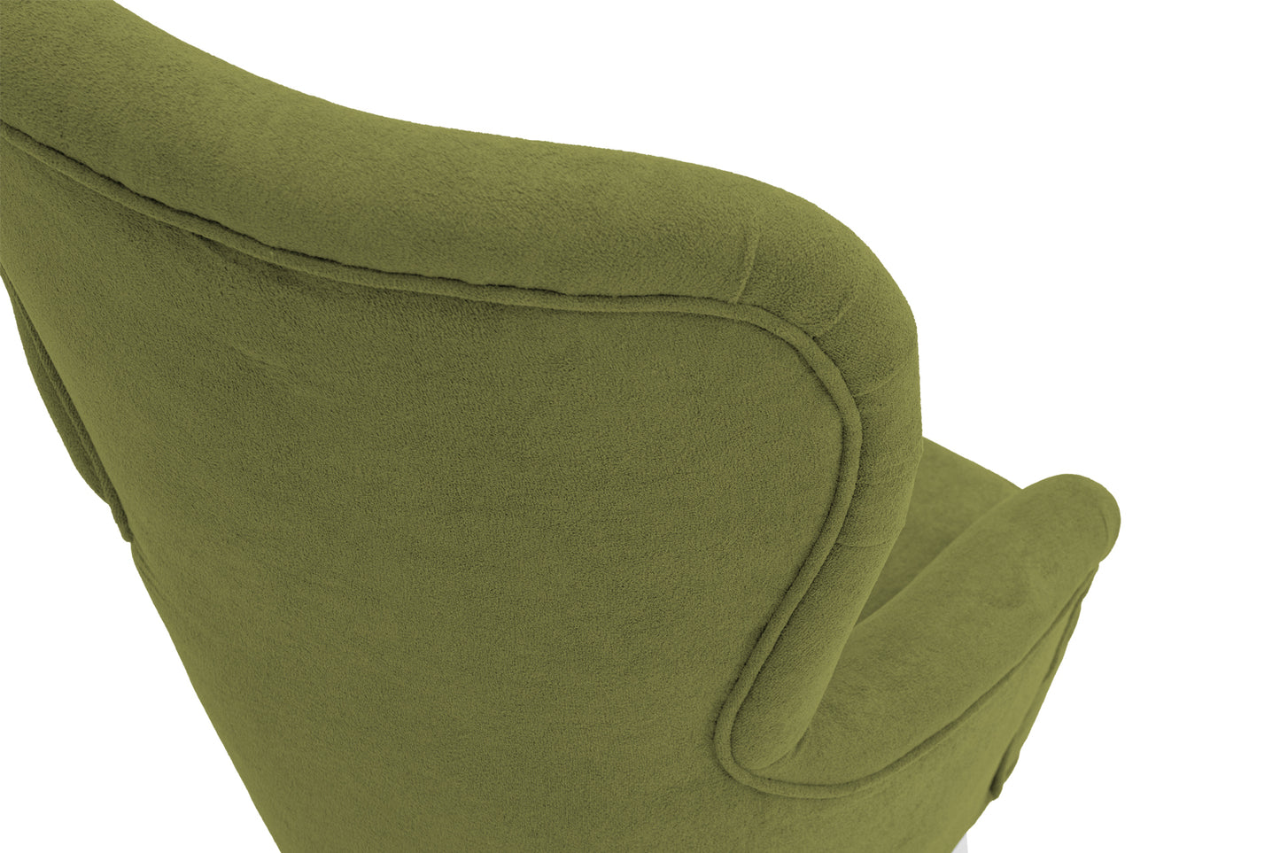 Retro-Sessel Sofiland Velo mit Velours-Bezug – Farbe Grün