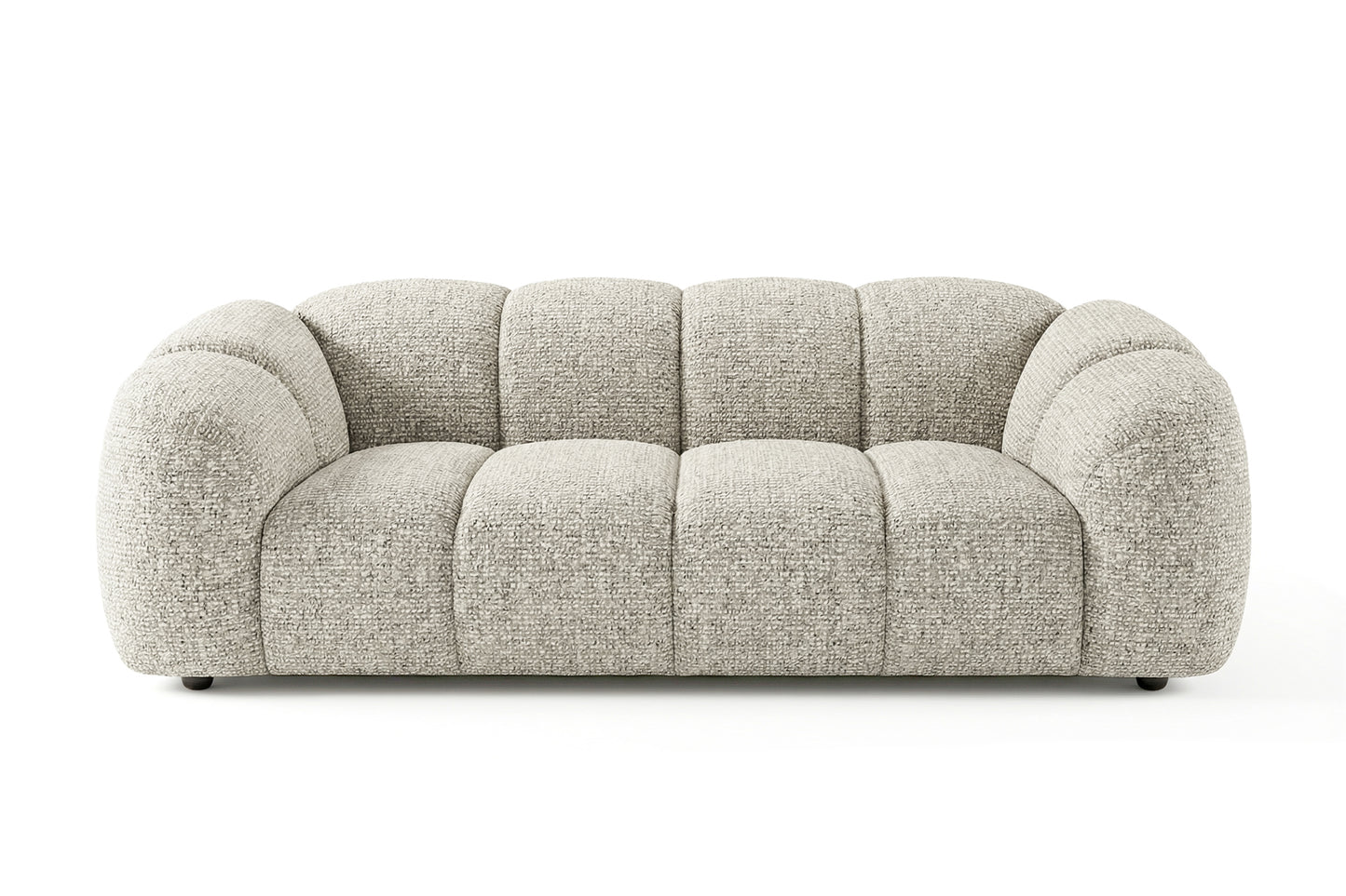Design-Sofa MALI 3-Sitzer Stoff Puente 09 Beigegrau – Cloud Design 240cm