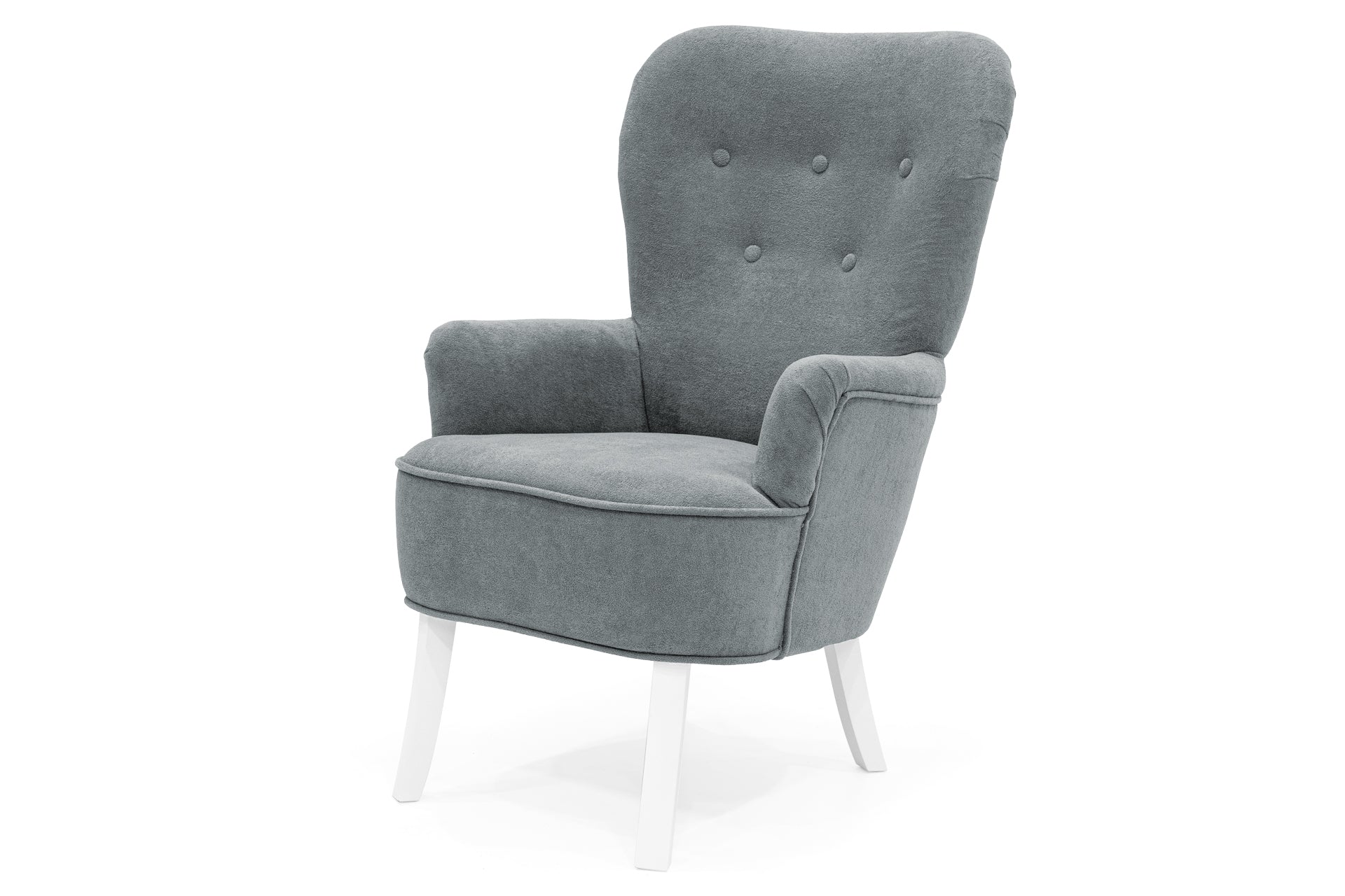 Retro-Sessel Sofiland Velo mit Velostoffbezug – Farbe Grau