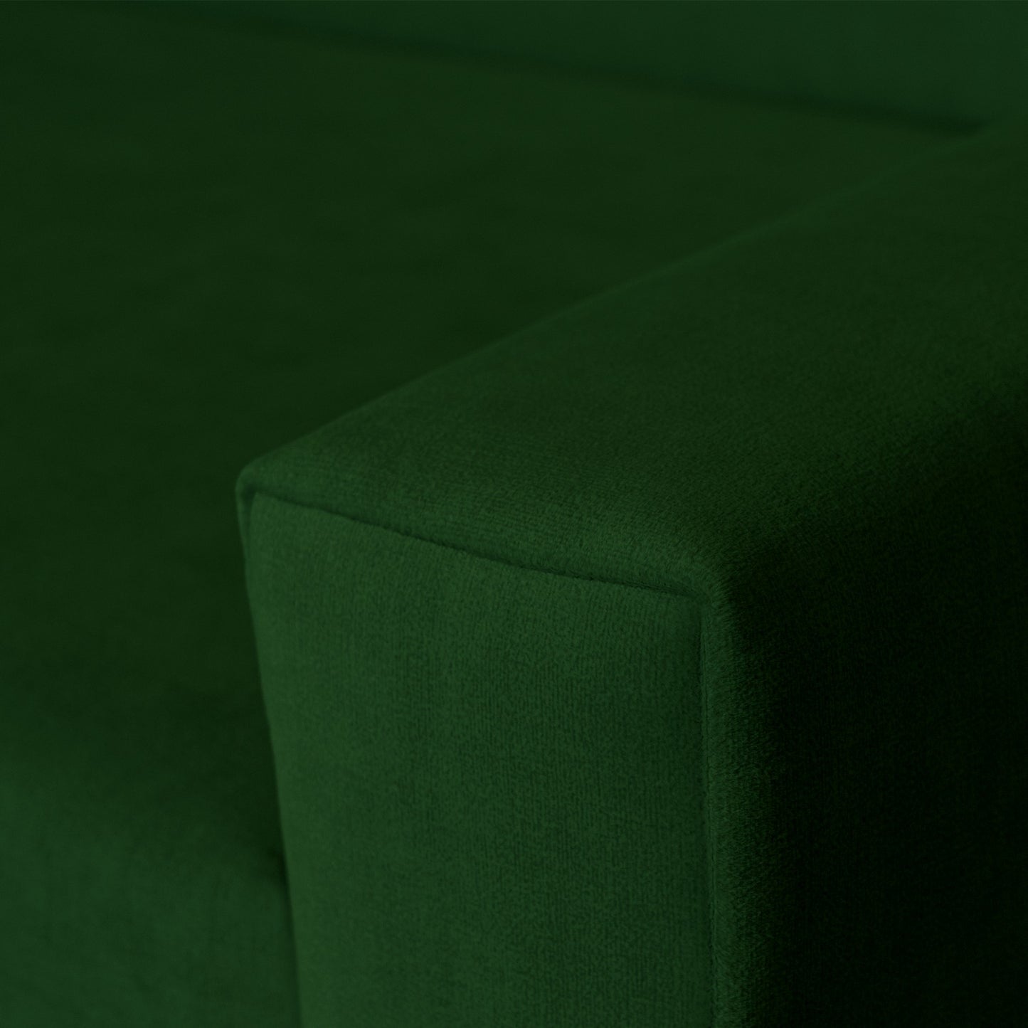 Vega U Ecksofa nach Maß | Breite anpassbar | Schlaffunktion 2 Bettkasten U-Form verstellbare Kopfstützen Samt-Stoff Best 305x151 cm (Flaschengrün)