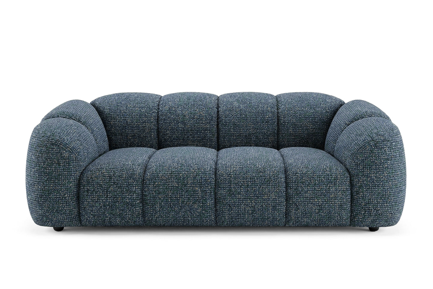 Design-Sofa MALI 3-Sitzer Stoff Puente 39 Petrolblau – Cloud Design 240cm
