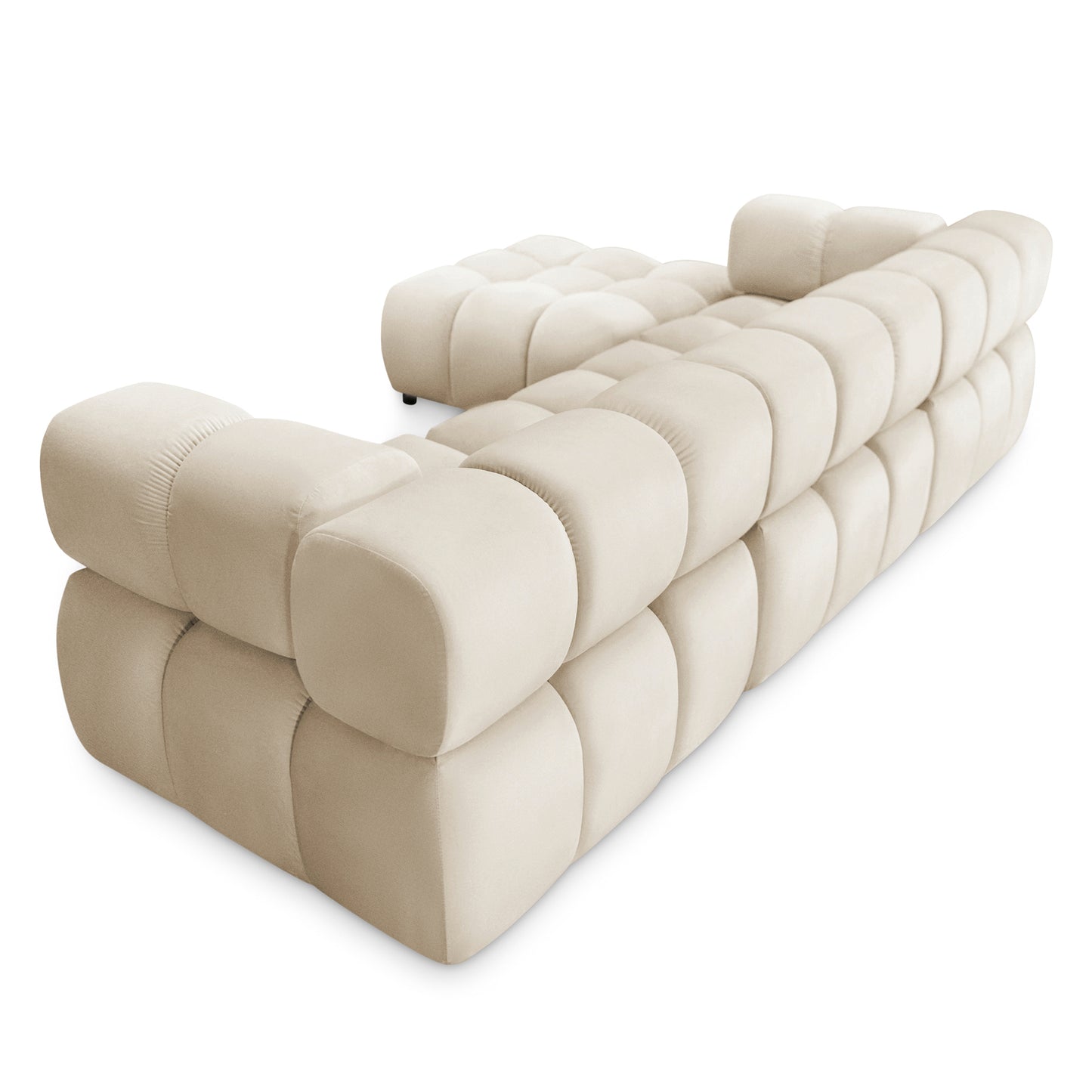 Ecksofa TONDO LC/RC 192x288cm Bluvel 22 Beige