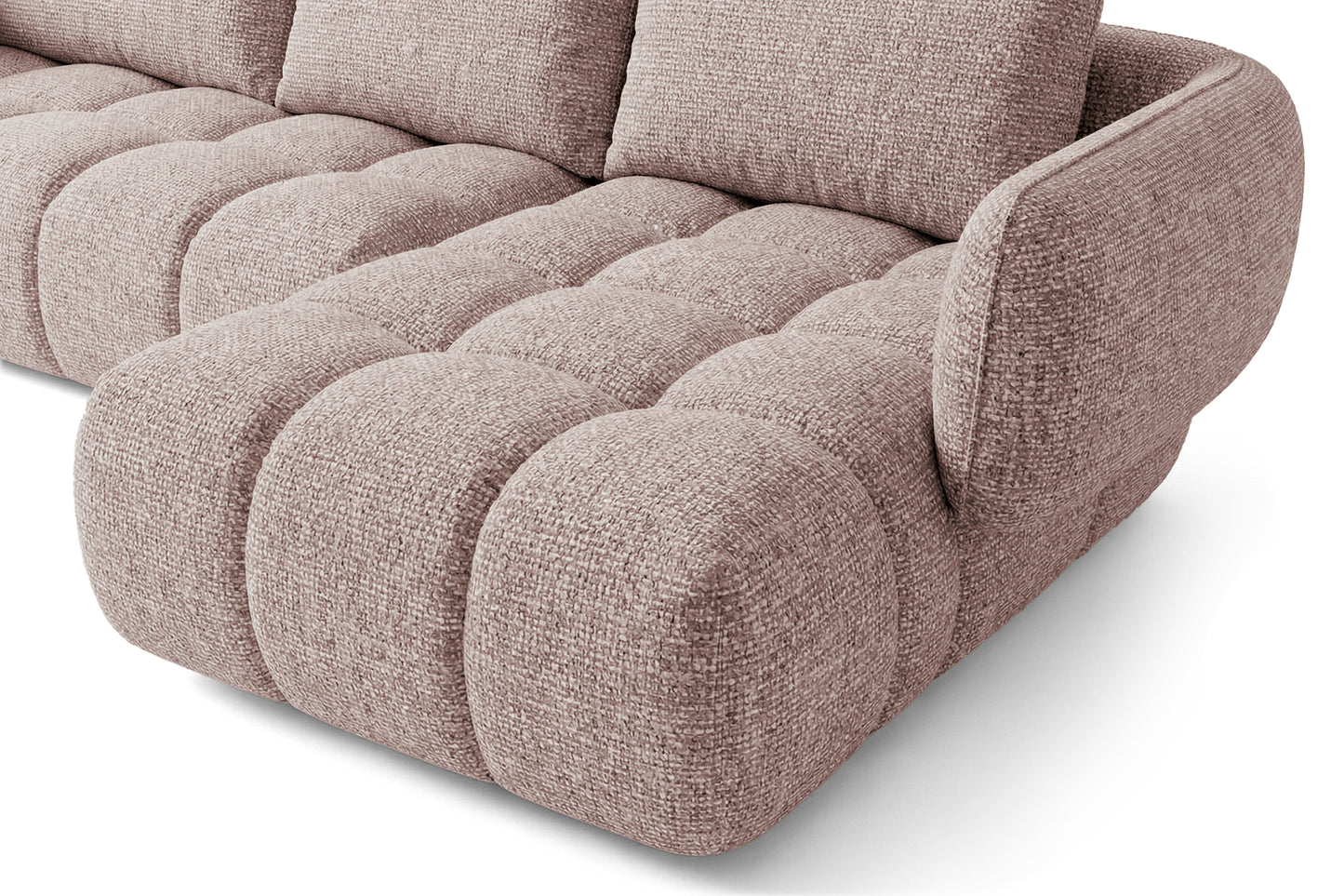 Lounge Ecksofa SAVIO - Puente 68 Altrosa rechts - 250x168 cm - Design Sofa HR