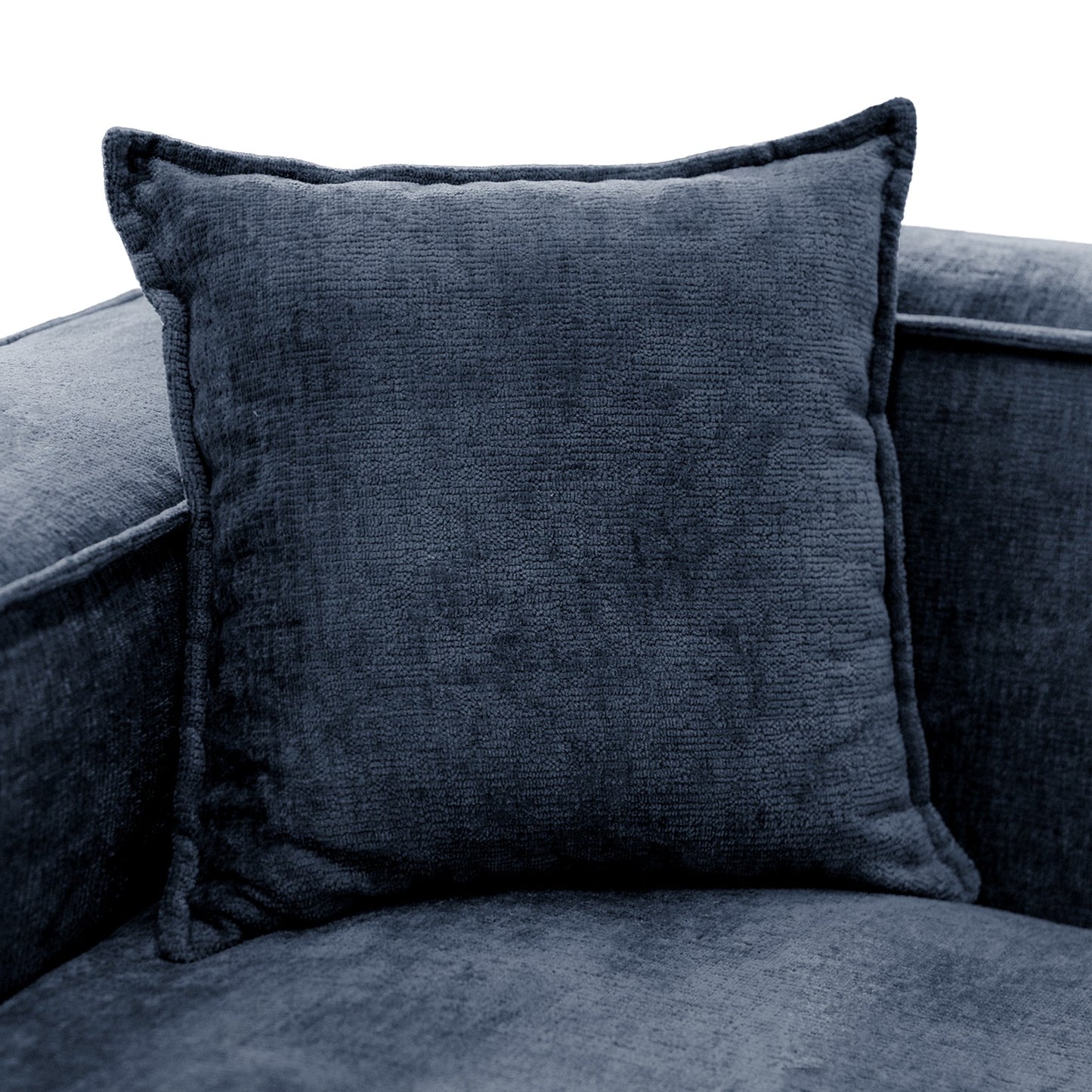 Design Ecksofa Como LC/RC 192x270 cm – Luxus Lounge L-Form Perfect Harmony 77 Marineblau – Strukturstoff Modern & Robust