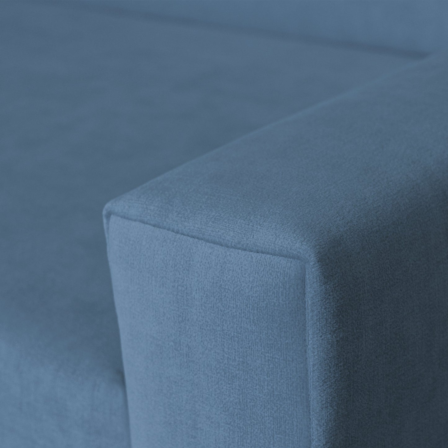 Vega U Ecksofa nach Maß | Breite anpassbar | Schlaffunktion 2 Bettkasten U-Form verstellbare Kopfstützen Samt-Stoff Best 305x151 cm (Blau)