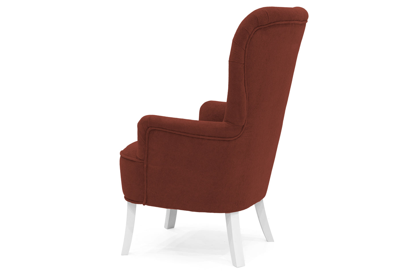 Retro-Sessel Sofiland Velo mit Veloursstoffbezug – Farbe Terrakotta