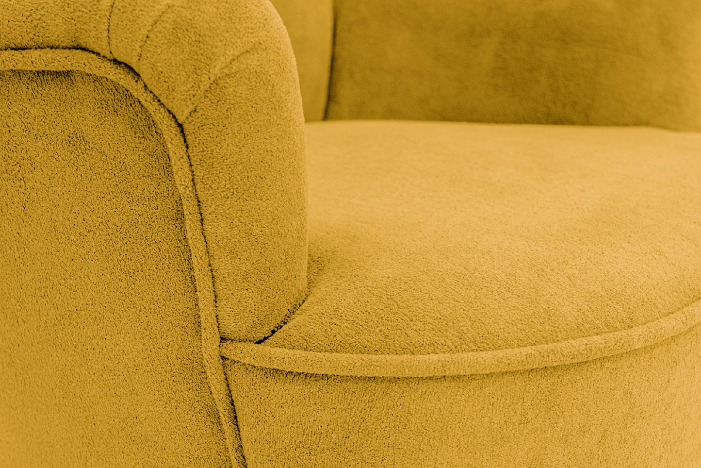 Retro-Sessel Sofiland Velo mit Velour-Bezug – Farbe Gelb
