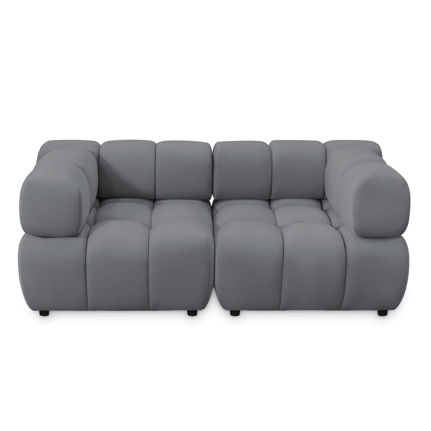 Sofa Tondo 3-Sitzer-Bluvel 14 grau