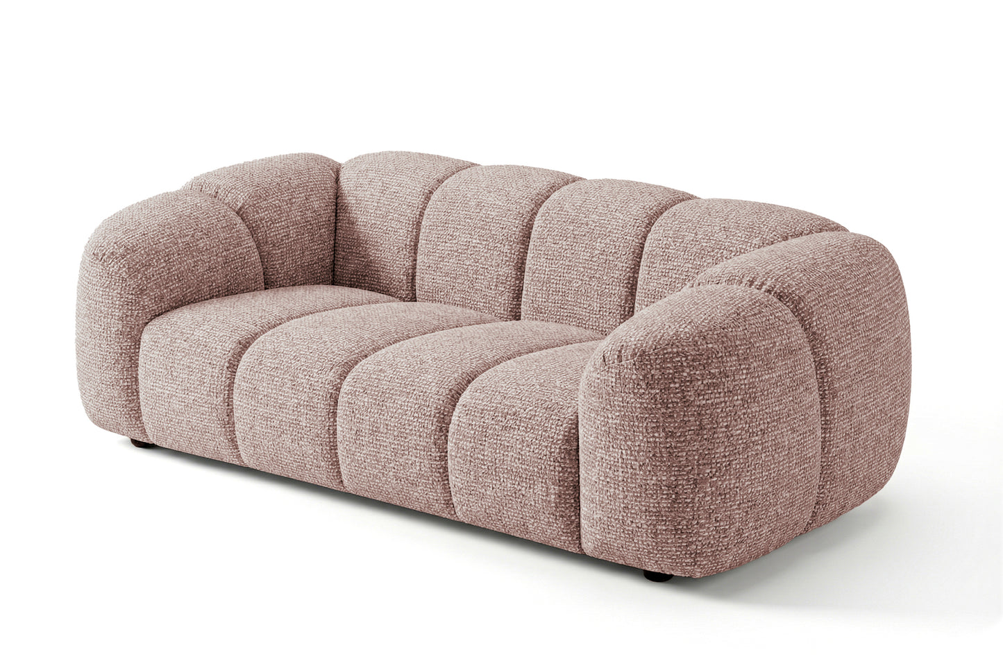 Design Sofa MALI 3-Sitzer Stoff Puente 68 Altrosa – Cloud Design 240cm