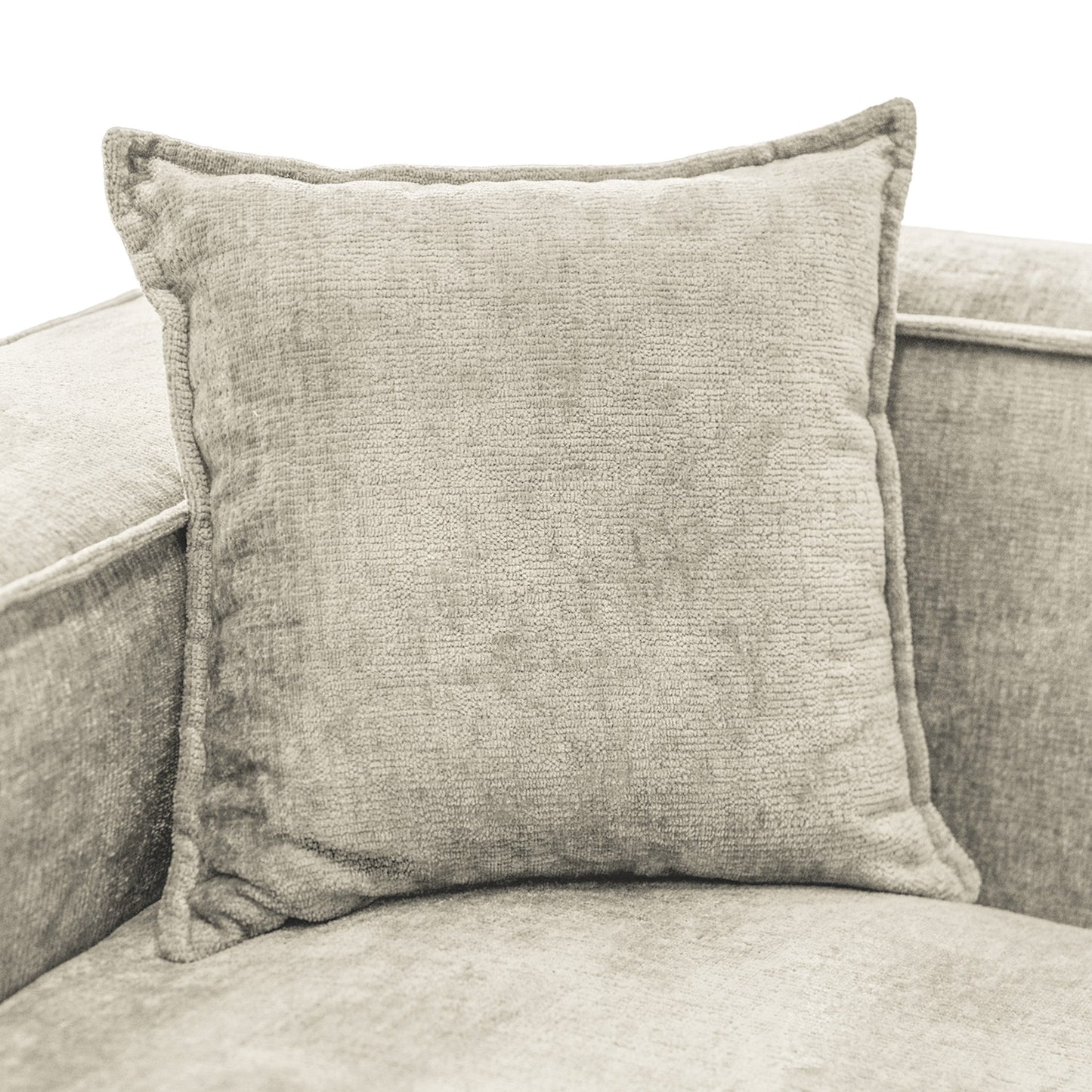 Design Ecksofa Como LC/RC 192x270 cm – Luxus Lounge L-Form Perfect Harmony 01 Beige – Strukturstoff Modern & Robust