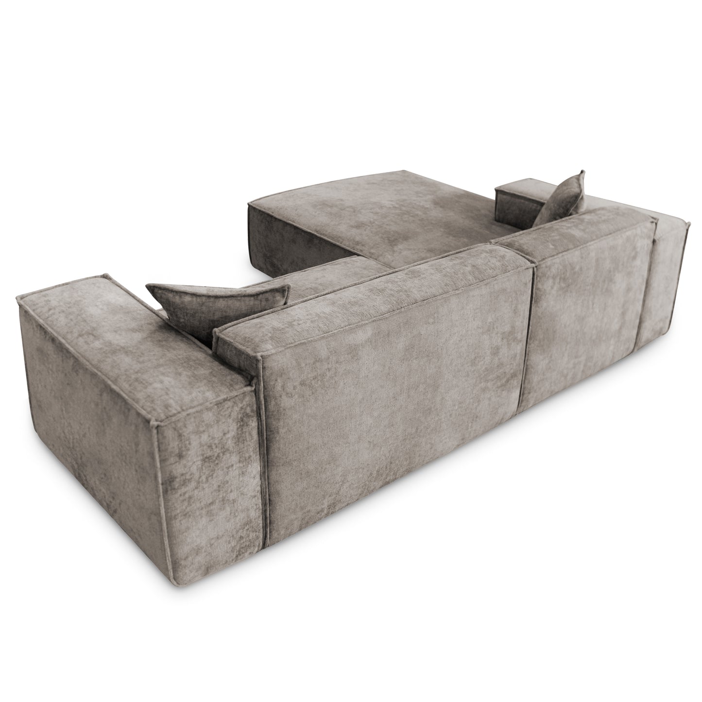 Design Ecksofa Como LC/RC 192x270 cm – Luxus Lounge L-Form Perfect Harmony 04 Taupe – Strukturstoff Modern & Robust