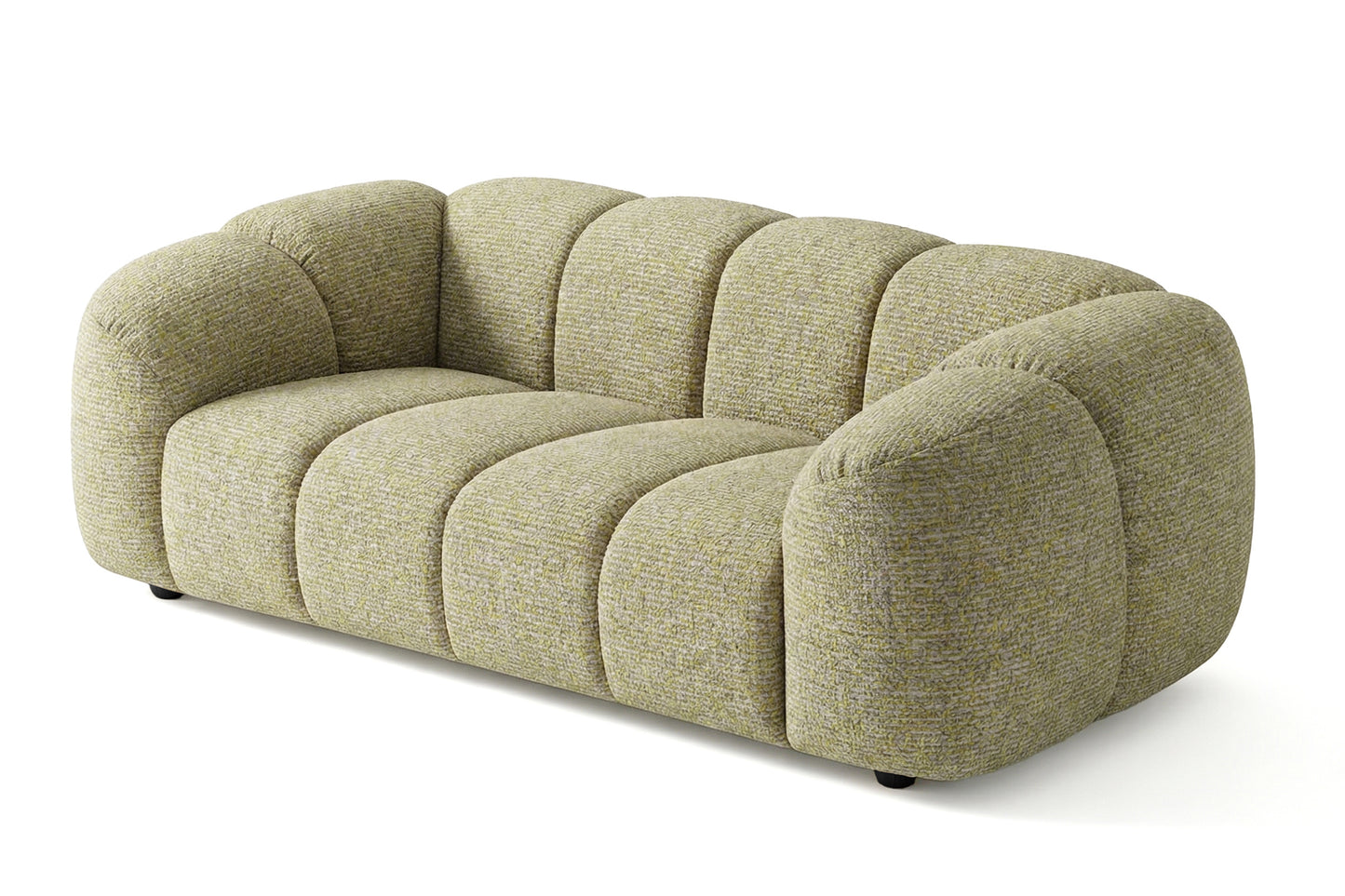 Design-Sofa MALI 3-Sitzer Stoff Puente 41 Senfgelb – Cloud Design 240cm