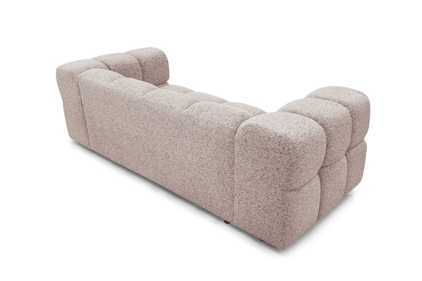 Design 3-Sitzer Sofa AVERRO 240 cm – Puente Altrosa 68 – Strukturstoff Premium – HR-Schaum