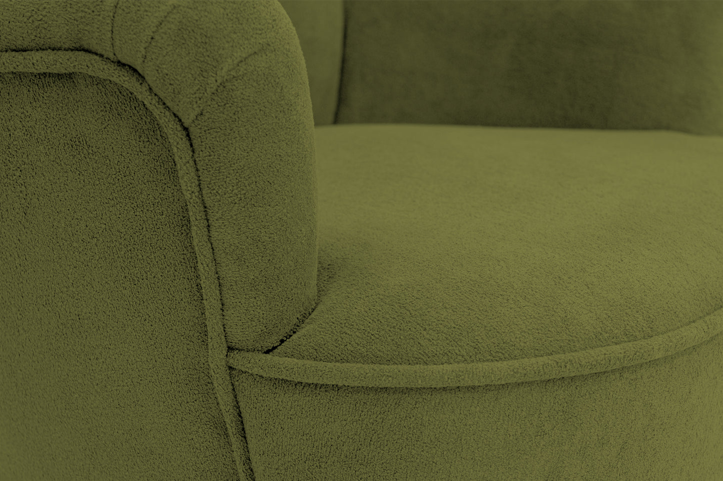 Retro-Sessel Sofiland Velo mit Velours-Bezug – Farbe Grün