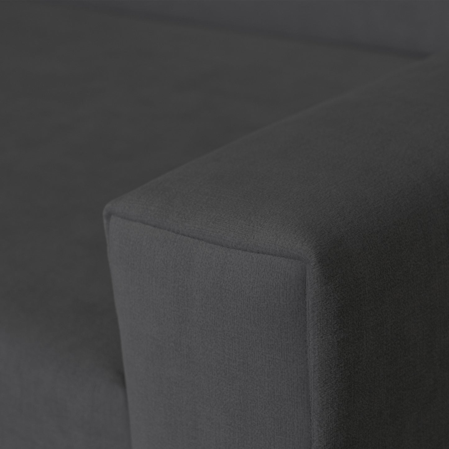 Vega U Wohnlandschaft mit Schlaffunktion und 2 Bettkasten Ecksofa in U-Form Verstellbare Kopfstützen Samt-Stoff Best 305x151 cm (Graphit)