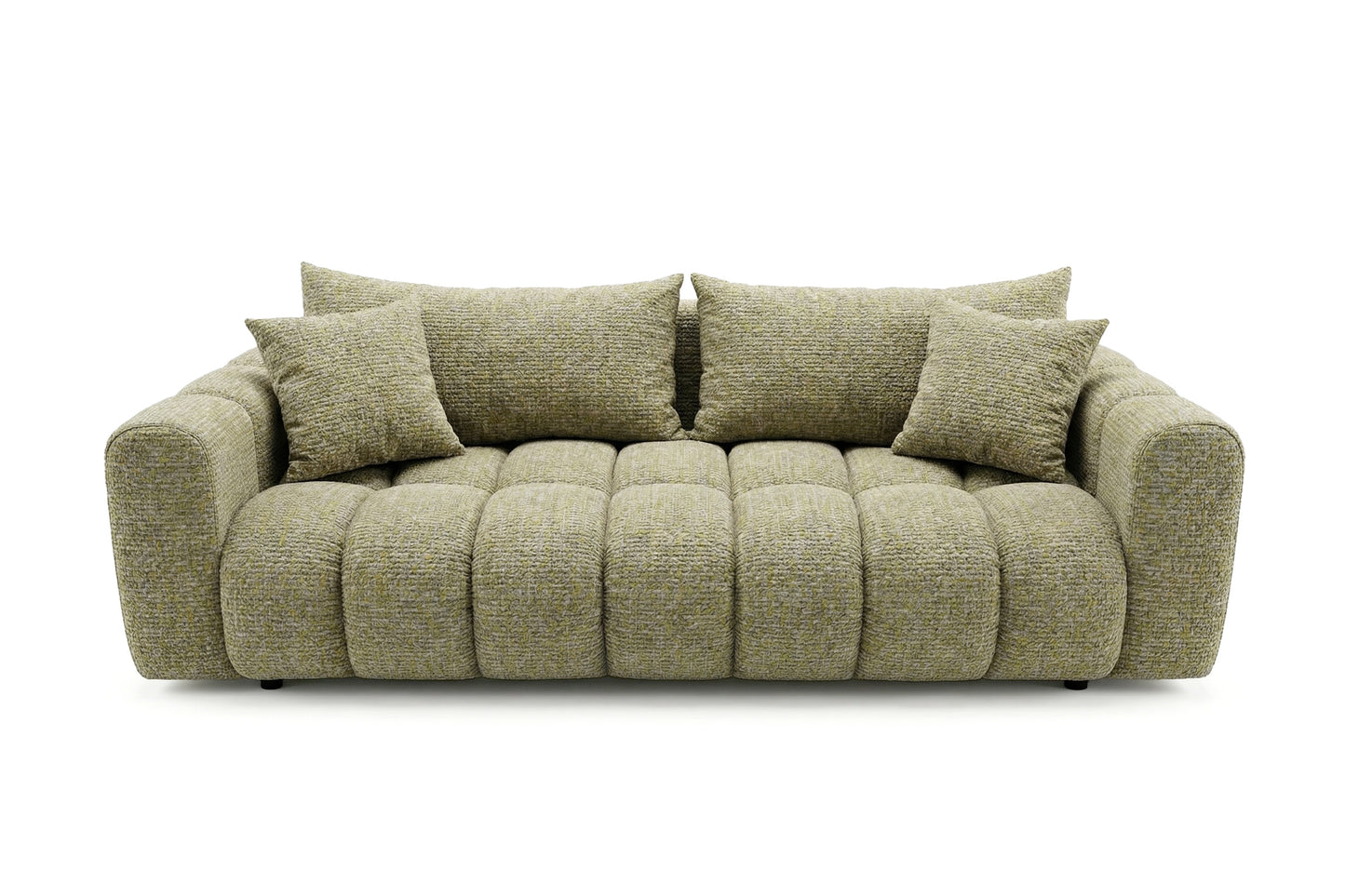 Schlafsofa COSMO 240cm Kaltschaum – Strukturstoff Puente 41 Senfgelb