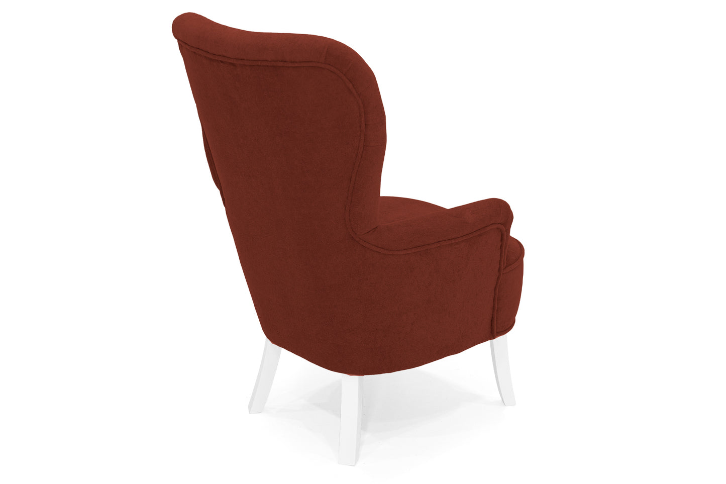 Retro-Sessel Sofiland Velo mit Veloursstoffbezug – Farbe Terrakotta