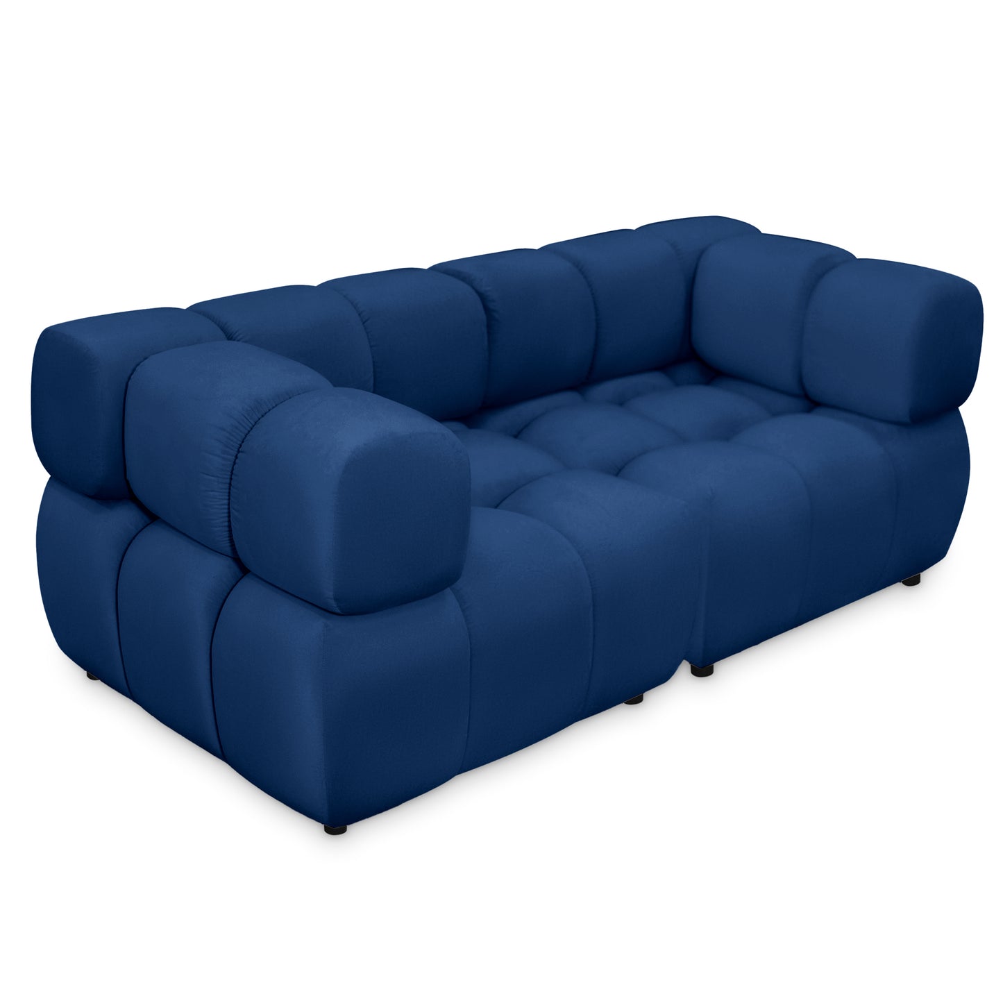 Sofa Tondo 3-Sitzer – Bluvel 86 dunkelblau