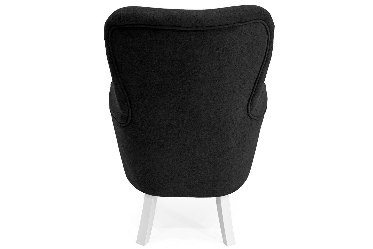 Retro-Sessel Sofiland Velo, mit Velo-Stoff bezogen – Farbe Schwarz