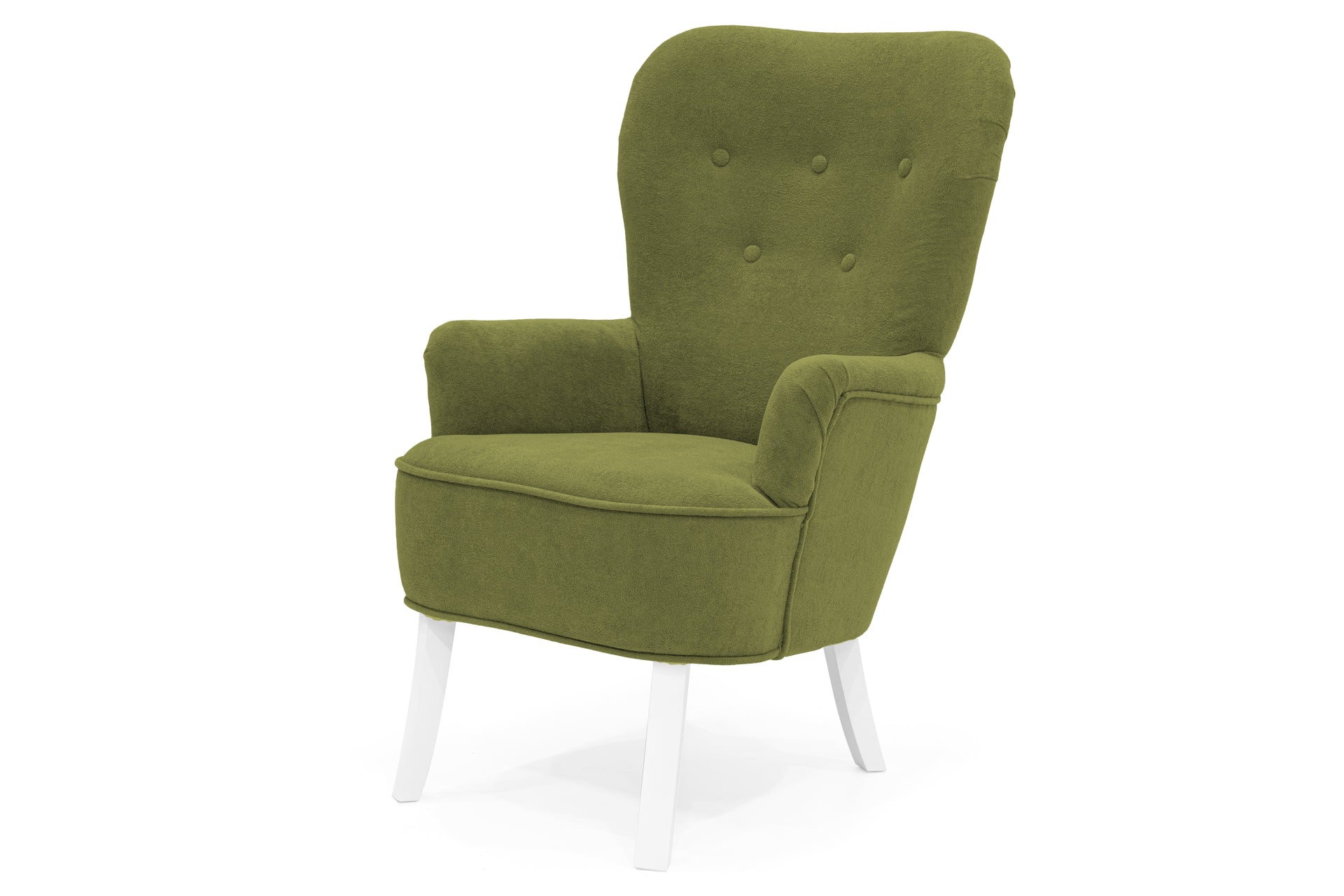 Retro-Sessel Sofiland Velo mit Velours-Bezug – Farbe Grün