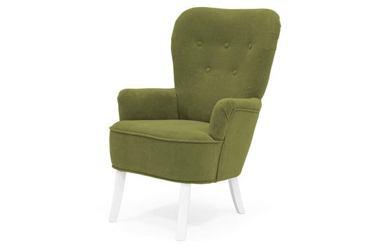 Retro-Sessel Sofiland Velo mit Velours-Bezug – Farbe Grün