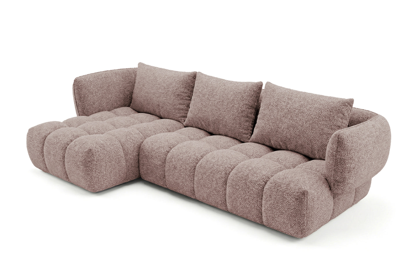 Lounge Ecksofa SAVIO - Puente 68 Altrosa links - 250x168 cm - Design Sofa HR