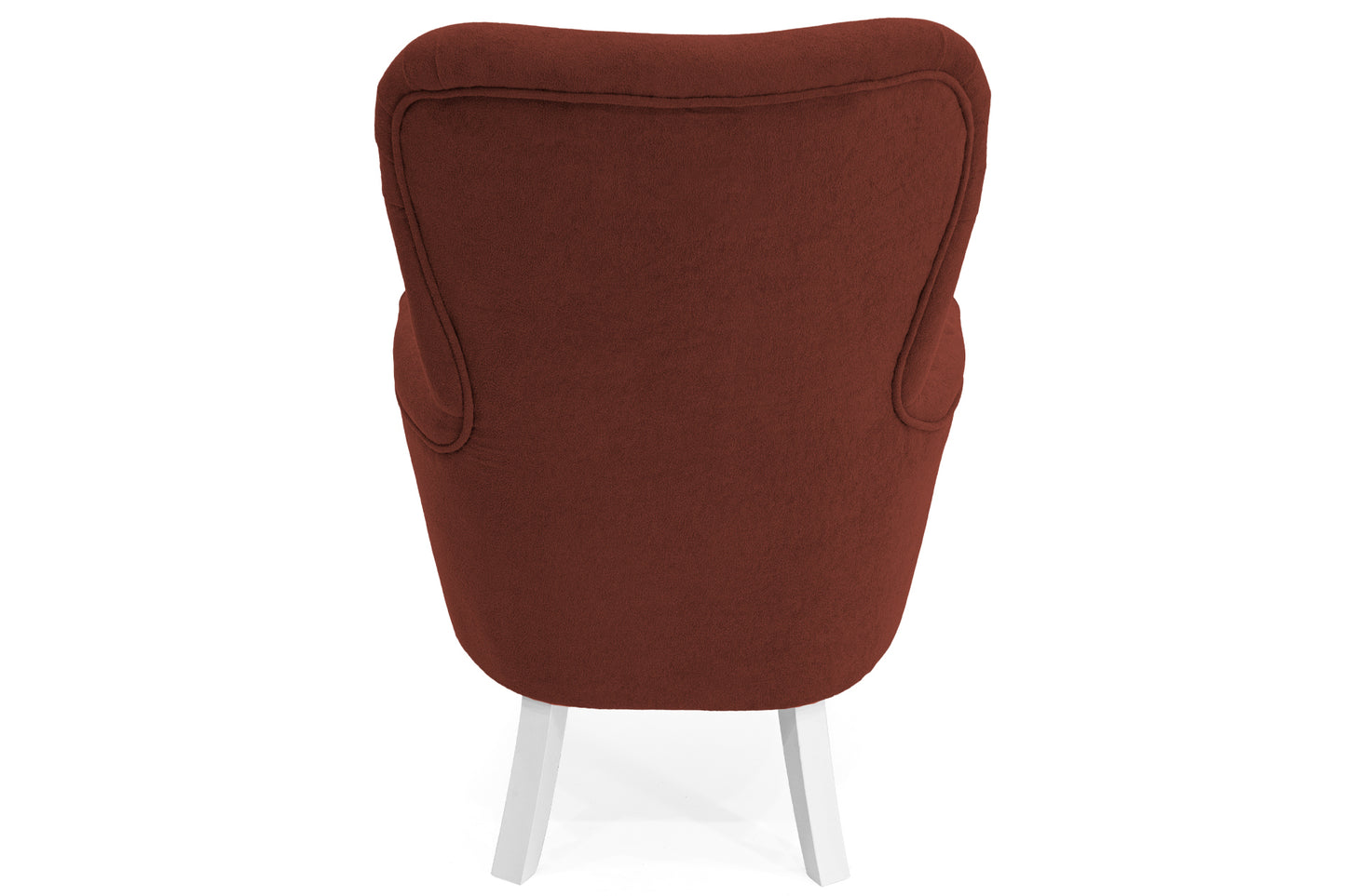 Retro-Sessel Sofiland Velo mit Veloursstoffbezug – Farbe Terrakotta