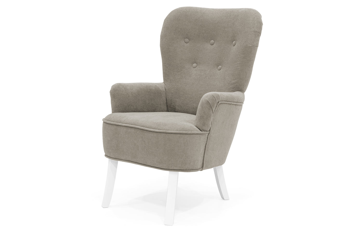 Retro-Sessel Sofiland Velo mit Velo-Stoffbezug – Farbe Latte